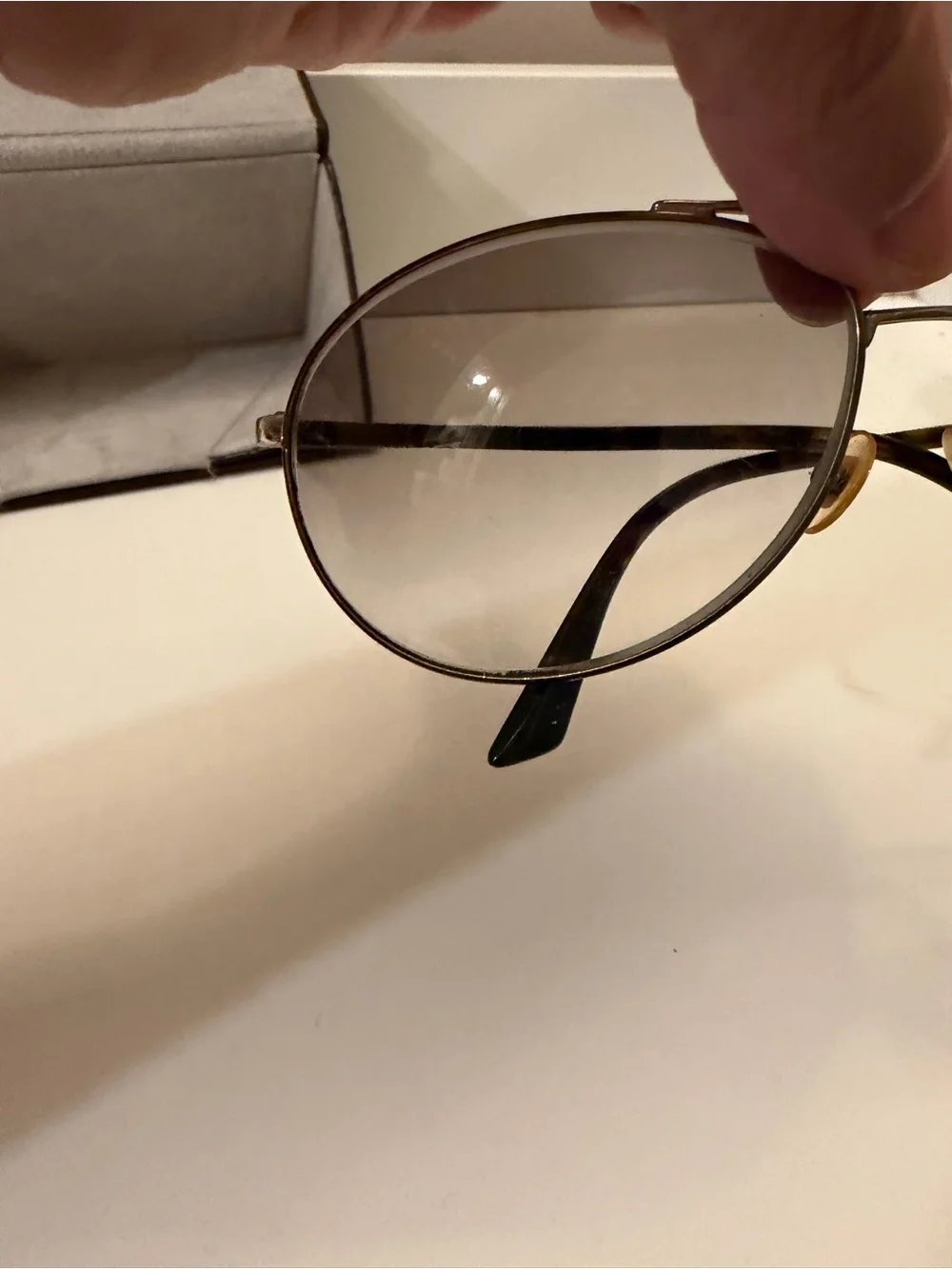 Vintage GUCCI Metal Aviator Sunglasses GG 2202/S Gold Tortoise Shell Gradient